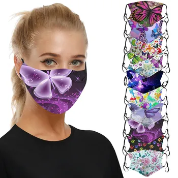 

10pc Animal 3d Printing Outdoor Mouth Mask Washable Reuse Face Mask Mouth Muffle Mouth Caps Breathable Facial Mask Masques Lot