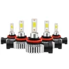 1Pair Mini Canbus lampada H4 H7 LED Car Fog Lights 6600LM 6000K Lamp H1 9005 HB3 9006 HB4 H8 H9 H11 fog lights Bulbs white 6000k