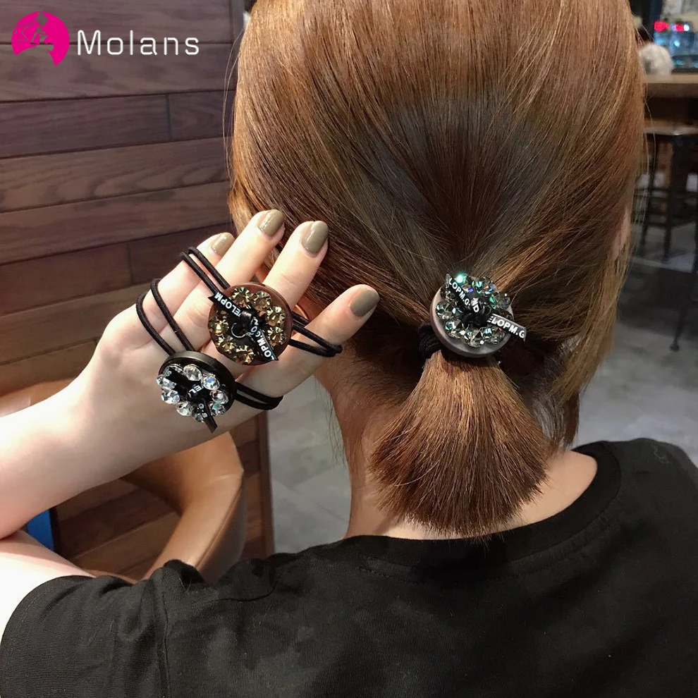 Резинка для волос Molans в Корейском стиле Женская элегантная эластичная резиновые