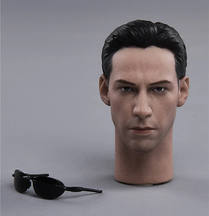 1/6 весы Keanu Reeves Neo Head Sculpt с солнцезащитными очками для 12 &quotэкшн фигурок боди