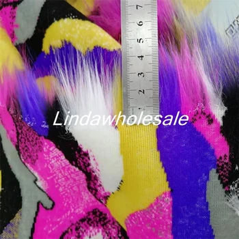 

High quality rainbow jacquard plush fabric,clothing bag handbag materials,sewing fabric,170cm*90cm(one yard)/pcs