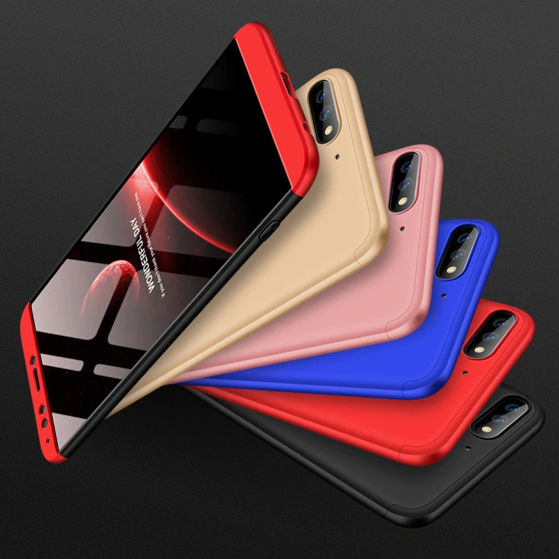 GKK для huawei Honor 7C 7X Защитная жесткая матовая поверхность из поликарбоната чехол 3в1