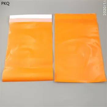 

100pcs 6Size Waterproof Plastic Shipping Bag Orange Color Self Adhesive Plastic Mailer Express Package Envelope Bag Postal Pouch