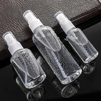 

10PC 30ml/60ml/150ml/200ml/250ml Travel Transparent Plastic Perfume Atomizer Empty Spray Bottle Reuse With Pump Head