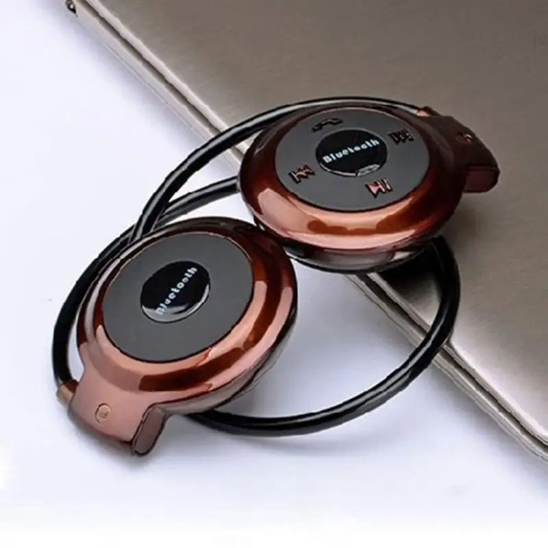coffee Mini503 Bluetooth 4,0 гарнитура 503 Мини Спортивные Беспроводные наушники музыкальные стерео наушники+ слот карты Micro SD+ FM колонки - Цвет: coffee