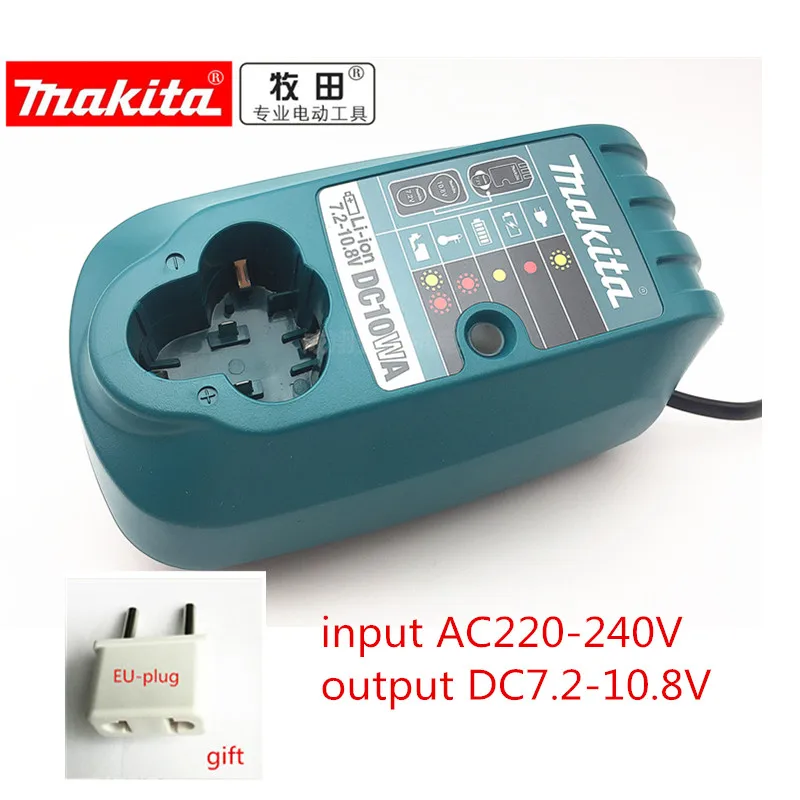 Зарядное устройство DC10WA для Makita BL1013 7,2 V 9,6 V 10,8 V li-ion Батарея DF030D DF330D DF030DWE TD090D CL104Z CL100DW CL100DWZ TD090DWE