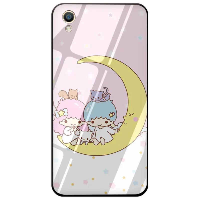 G1 EWAU с рисунками из мультфильма «My Melody» маленький Две звезды закаленное Стекло чехол для телефона чехол для OPPO A7 A5s AX7 AX5s A37 A77 A7X F3 F5 F7 F9 F11 Pro - Цвет: G1