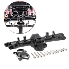 Cubierta trasera de aleación de aluminio CNC para coche trepador de control remoto Axial SCX24 1/24, carcasa de Eje delantero y trasero, 90081