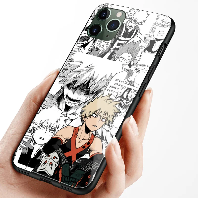  Phone Case Katsuki Aesthetic Bakugo Shockproof Cover Funny  Compatible with iPhone 15 14 13 12 11 X Xs Xr 8 7 6 6s Plus Mini Pro Max  Transparent : Cell Phones & Accessories