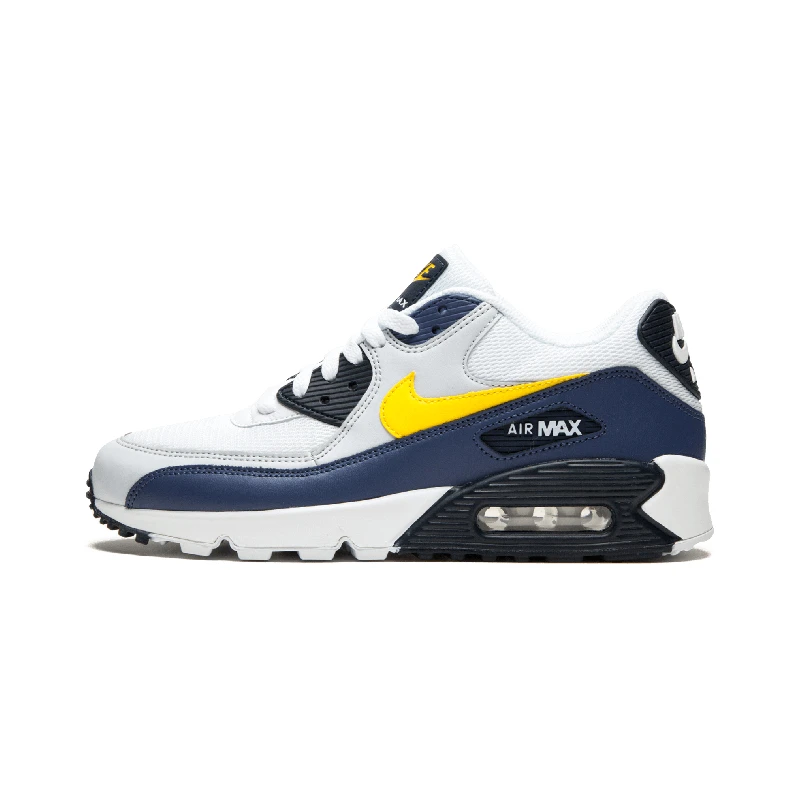 AJ1285-101 Оригинальные подлинные мужские кроссовки для бега NIKE AIR MAX 90, незаменимые спортивные уличные кроссовки, спортивная Дизайнерская обувь, 325213-131 - Цвет: AJ1285-101