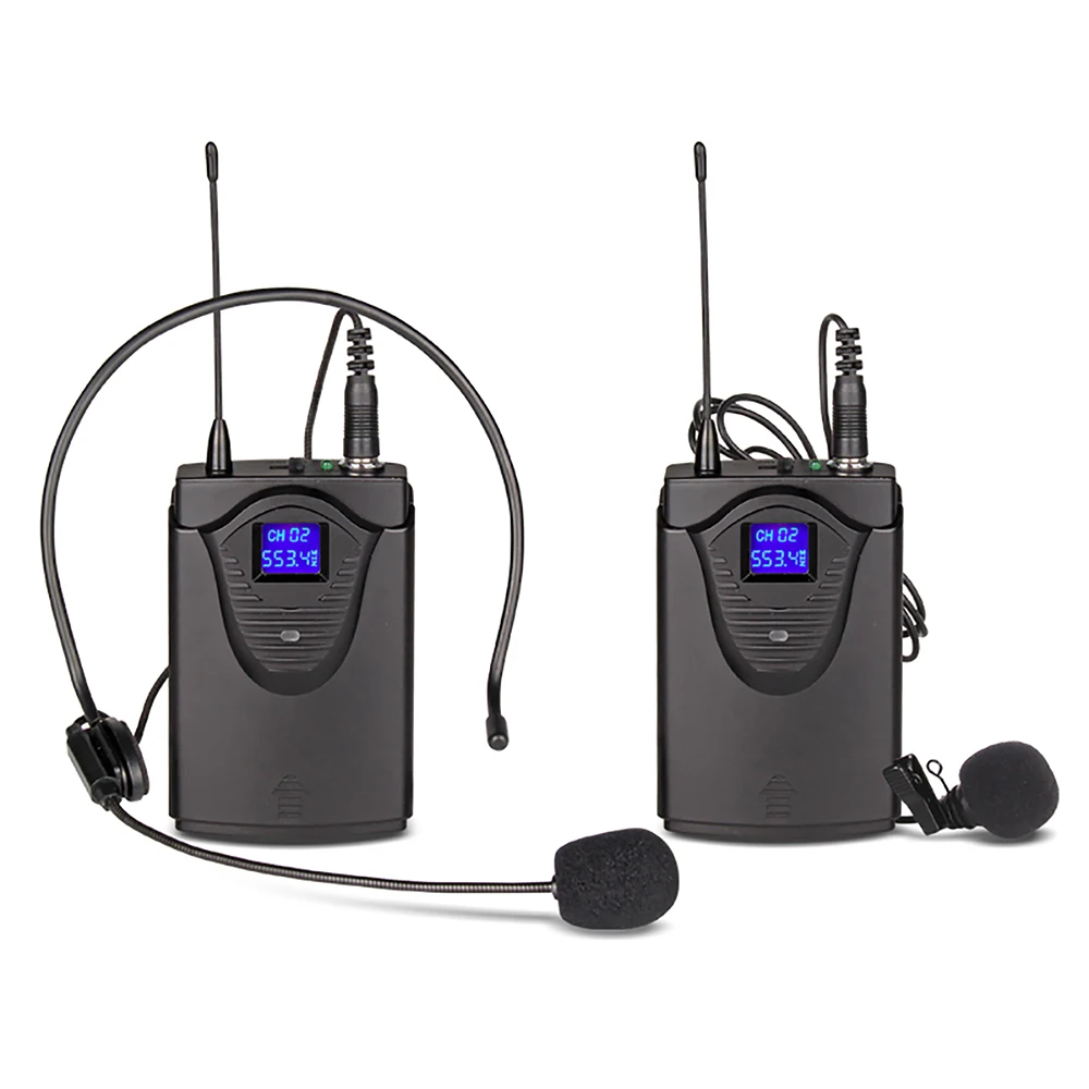 XTUGA, высокое качество, EW240PLUS, 4 канала, беспроводная система микрофонов, UHF, караоке, беспроводные, 4, поясной микрофон, домашние, вечерние