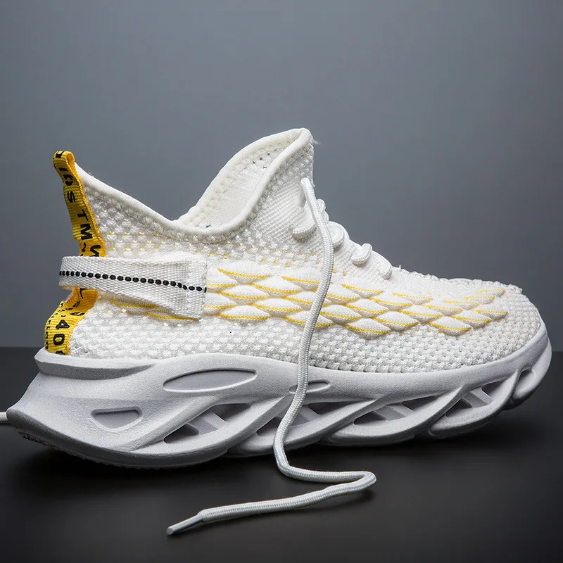 

Super Fire Scale Fly Netting Surface Breathable Shoes Men's 4D End Trendy Shoes Foot Covering Solid Color Versatile Casual Shoes