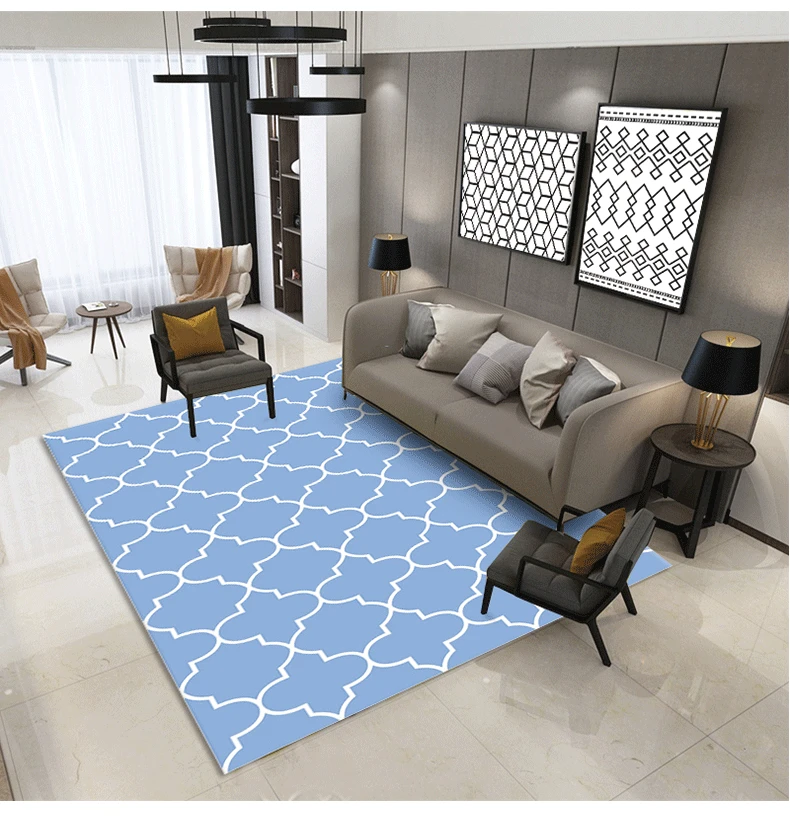 Геометрический геометрический Коврик в скандинавском стиле для гостиной, спальни, противоскользящий напольный игровой коврик для детей, одеяло для ползания, ковер для кухни