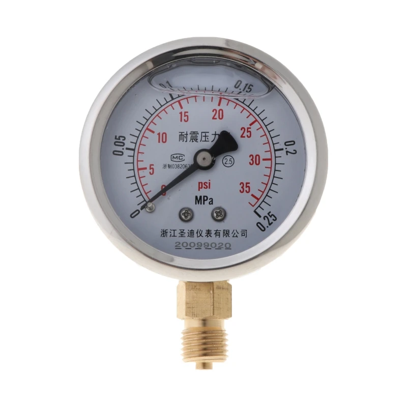 

0-60MPa Radial Iron Manometer High Accuracy Air Oil Water Hydraulic Pressure