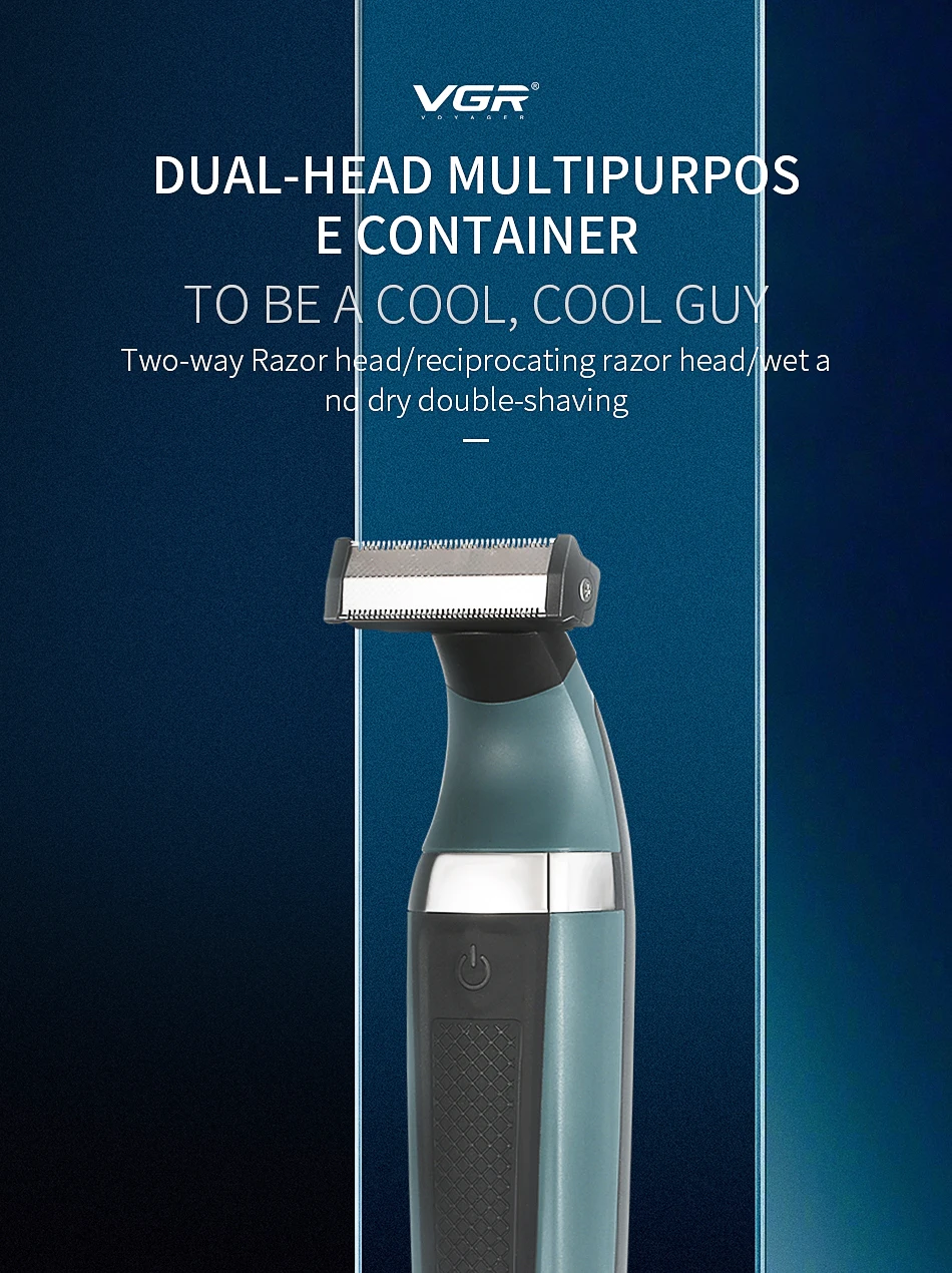 VGR V-393 One Blade Washable Shaver description image