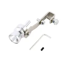 New Arrived Universal Turbo Sound Whistle Exhaust Pipe Tailpipe BOV Blow off Valve Simulator Aluminum Promotion Dropshipping turbo diverter dump bov blow off valve dual port for vw mk4 golf polo gti 1 8t saab turbo vr5744bk