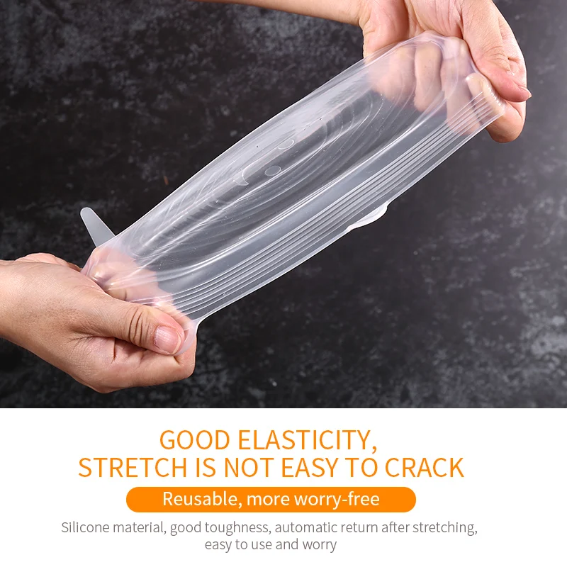 12 шт. кухонные универсальные аксессуары силиконовые многоразовые чаши для еды