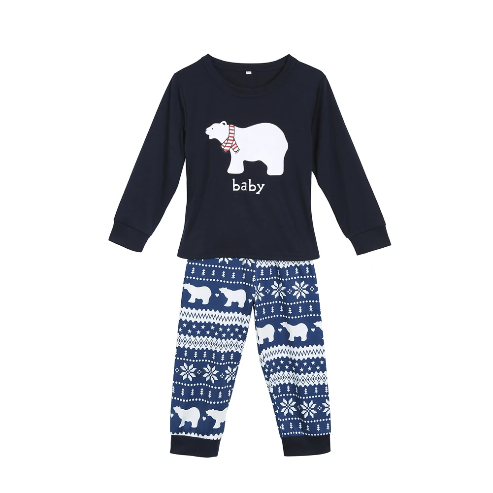 Family Christmas Pajamas Set Family look Clothes Adult Kids Pajamas Baby Romper Bear Sleepwear XMAS Family Matching Clothes