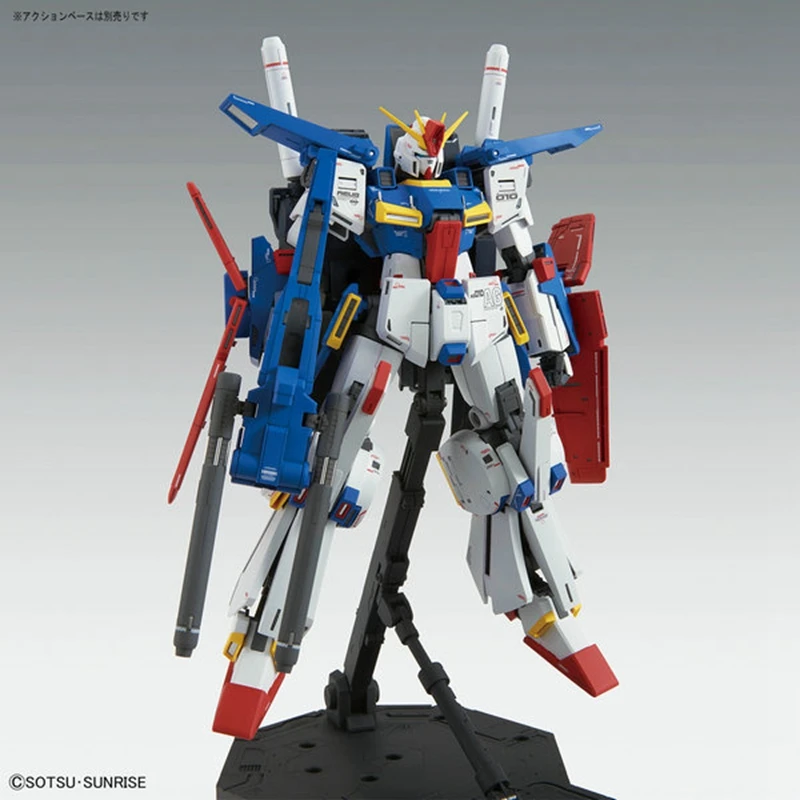 Оригинальная Bandai MG 1/100 ZZ Gundam VER. KA Card Edition ПВХ персонаж Модель Детская кукла, игрушка