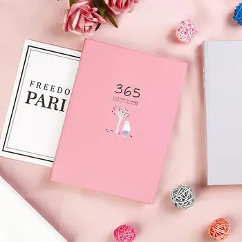 

Thread-Bound Ivory White Diary Book Diary Notebook Notebooks Kawaii School Gifts Stationery Cute Journal Writing Agenda