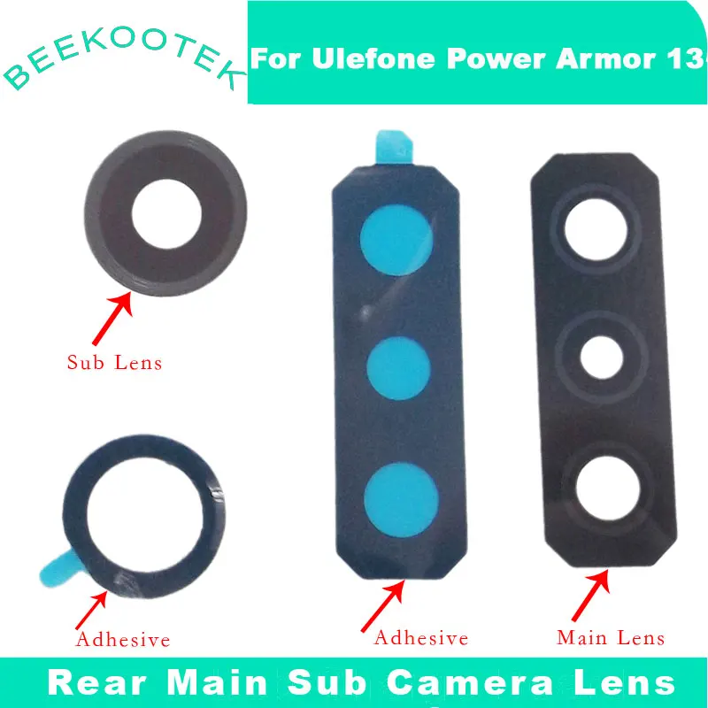 Nuovo Originale Ulefone Power Armor 13 Posteriore Posteriore Obiettivo Della Fotocamera Principale Sub Fotocamera Accessori Per Lenti In Vetro Per Ule