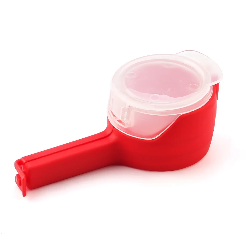1pcs red 12 шт. портативный зажим для закусок с зажимом, пластиковый зажим для запечатывания, для хранения продуктов, кухонные инструменты, герметик для сохранения свежести - Цвет: 1pcs red