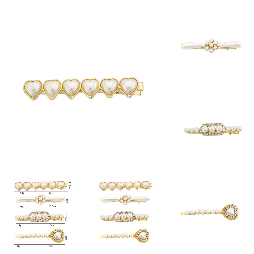 

Ins Pearl Hairpin Duckbill Clip Pearl One Word Between Lines