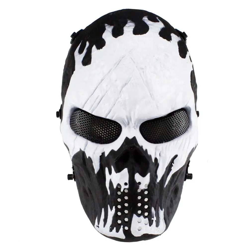 

Halloween Protective Mask Iron Blood Shantou Mask Full Face Protective Mask Horror Scare Punishment Mask