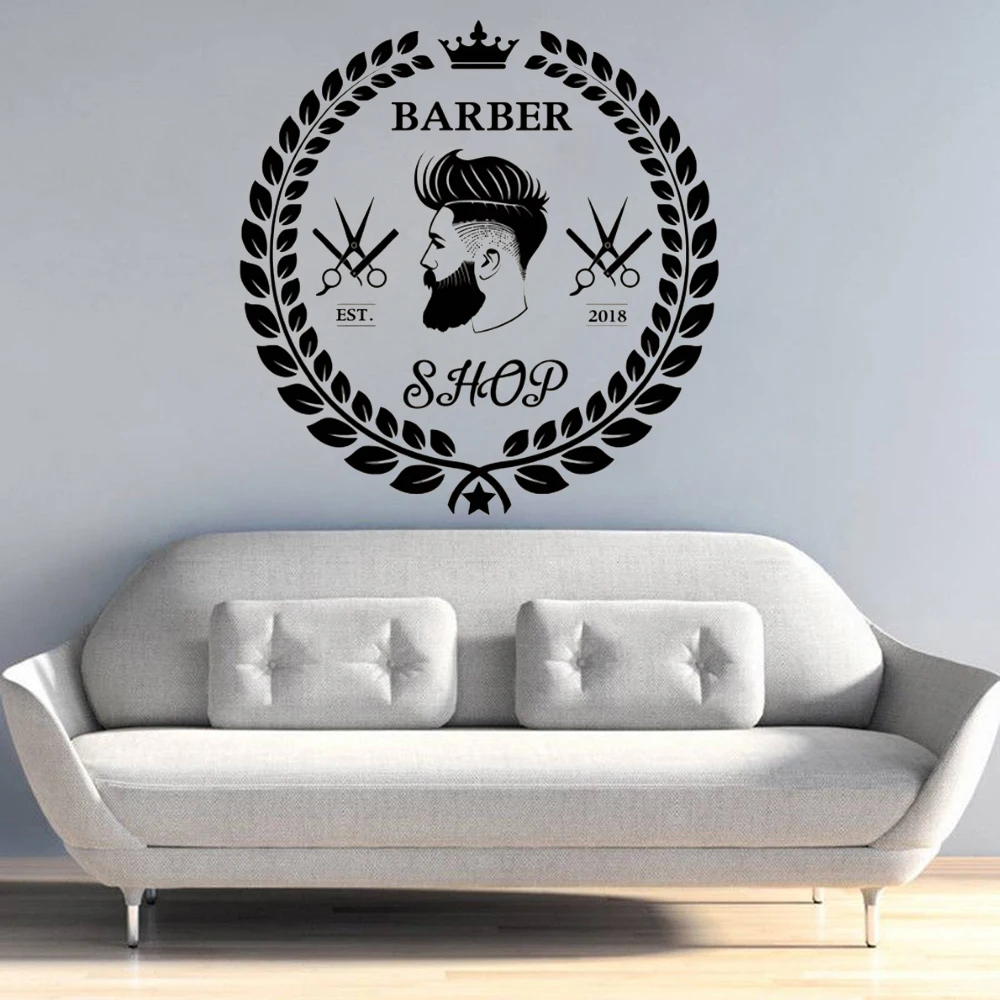 Vinyl-Barber-Shop-Wall-Sticker-Haircut-Beard-Face-Tools-Logo-Wall-Decal-Hair-Salon-Removable-Murals