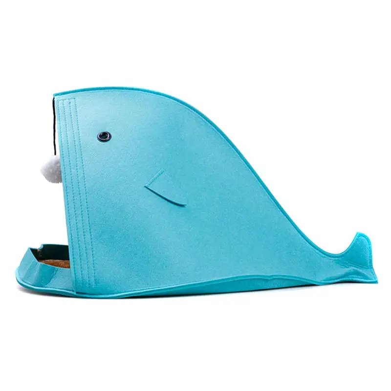 

Creative Shark Nest Breathable Cat Bed Felt Pet Nest Funny Kitten Puppy Cave