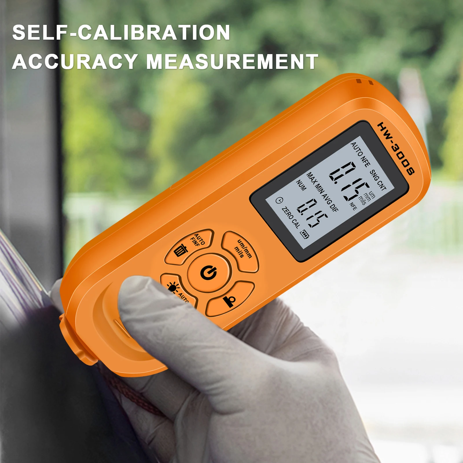 HW 300S Auto Digital Thickness Gauge Car Paint Thickness Meter Coating