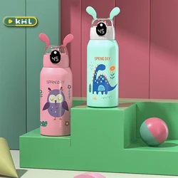 Vasos Sippy de alimentación inoxidable 316 para bebé, botella de agua de gran capacidad de 500ml para niños, taza para beber con pajita