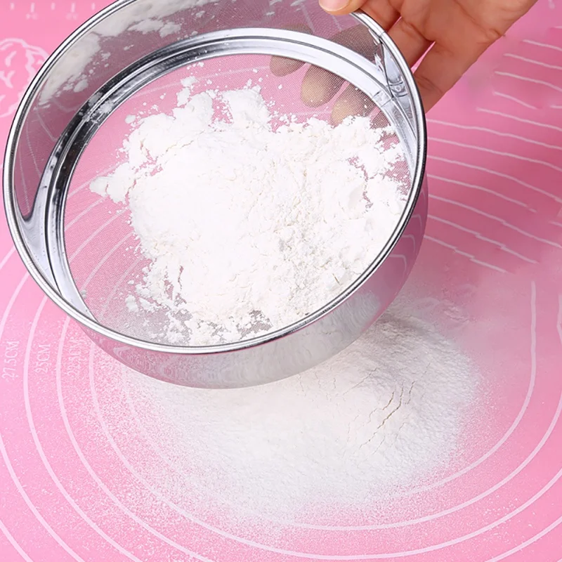 

Pastry ToolsFlour Sieve Stainless Steel Handheld Sieve Mesh Baking Tool Fine 60 Mesh Filter Chinese Medicine Powder Sieve Sieve/