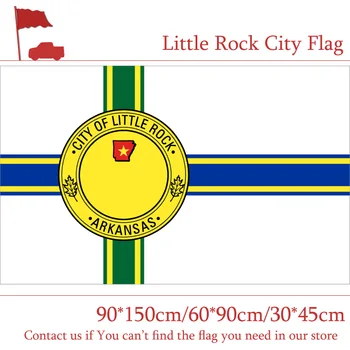 

10PCS Flag Little Rock City Flag 90*150cm 60*90cm Flag 40*60cm Car Flag Custom High-quality 3x5 Feet