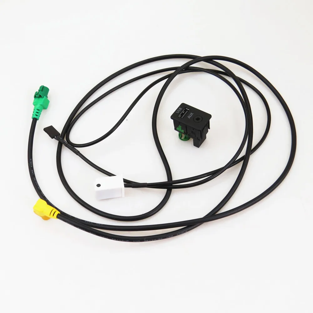 Адаптер TUKE с USB и AUX выключателем 1 комплект розетка + подключение кабеля жгут