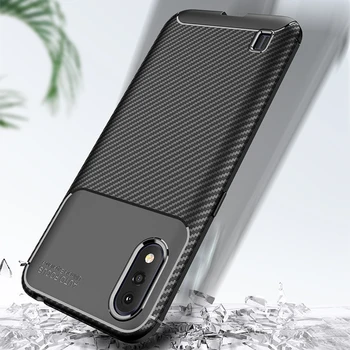 

For Samsung Galaxy A01 Case Soft Silicon Back Cover Carbon Fiber Shockproof Phone Case For Samsung A01 Cases
