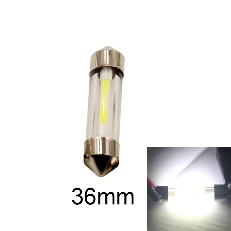 1 Вт Светодиодный светильник с двойной точкой 6 в 12 В 31 мм 36 мм 39 мм 41 мм белый свет для чтения автомобилей - Испускаемый цвет: 36MM
