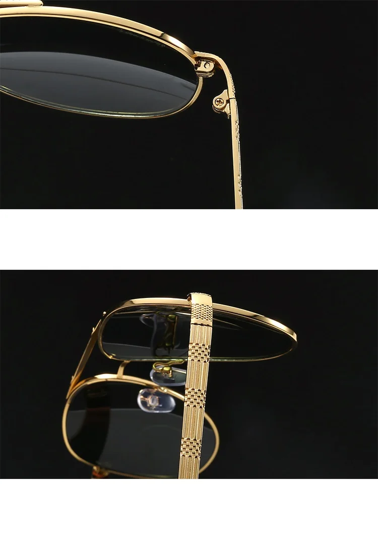 Vazrobe glass Sun glass es мужские «авиационные» очки большого размера черный коричневый камень кристалл против царапин солнцезащитные очки es для мужчин
