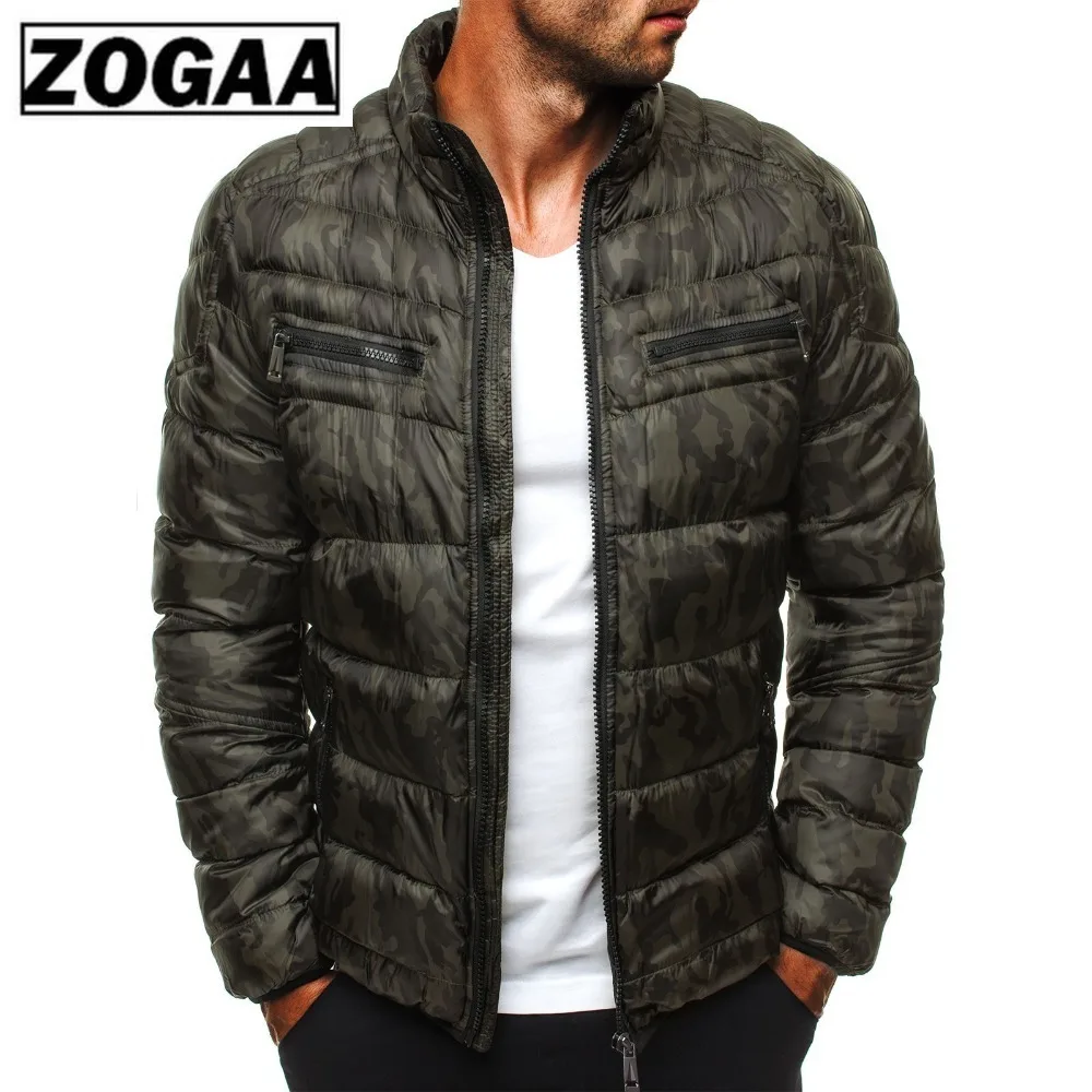 ZOGAA зимние парки куртки мужские повседневные мужские куртки и пальто однотонная Парка мужская верхняя одежда плюс размер 3XL куртка мужская одежда
