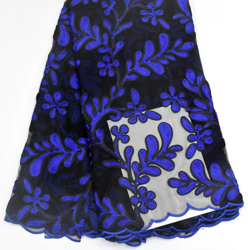 Tissu dentelle высокого качества французская кружевная ткань Королевский синий кружевная ткань нигерийский кружевной материал для женщин dress5yard