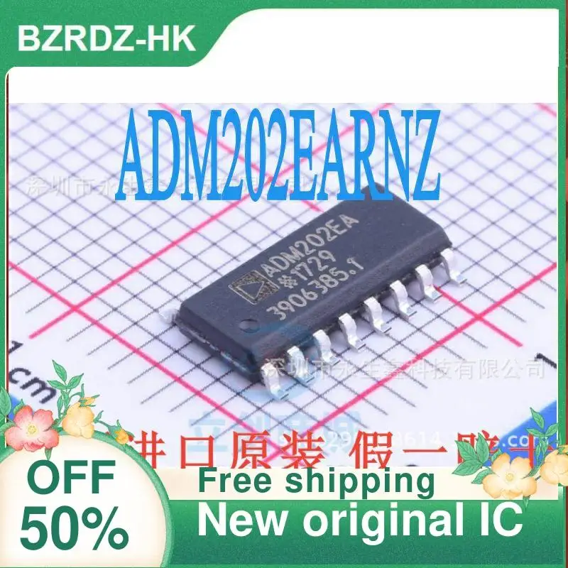 

20 шт. ADM202EARNZ RS-232 SOP16 новый оригинальный IC