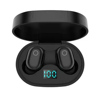 

Wireless Headsets BT5.0 Mini Binaural Sports In-Ear earphone Noise Reduction Waterproof Earplugs Driving Digital Display