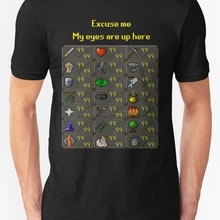 Мужская одежда shubuzhi, хип-хоп, Harajuku, рубашки Runescape My Eyes Are Up Here, Мужская футболка, хлопок, с принтом, для мужчин, s S-3XL, sbz1104