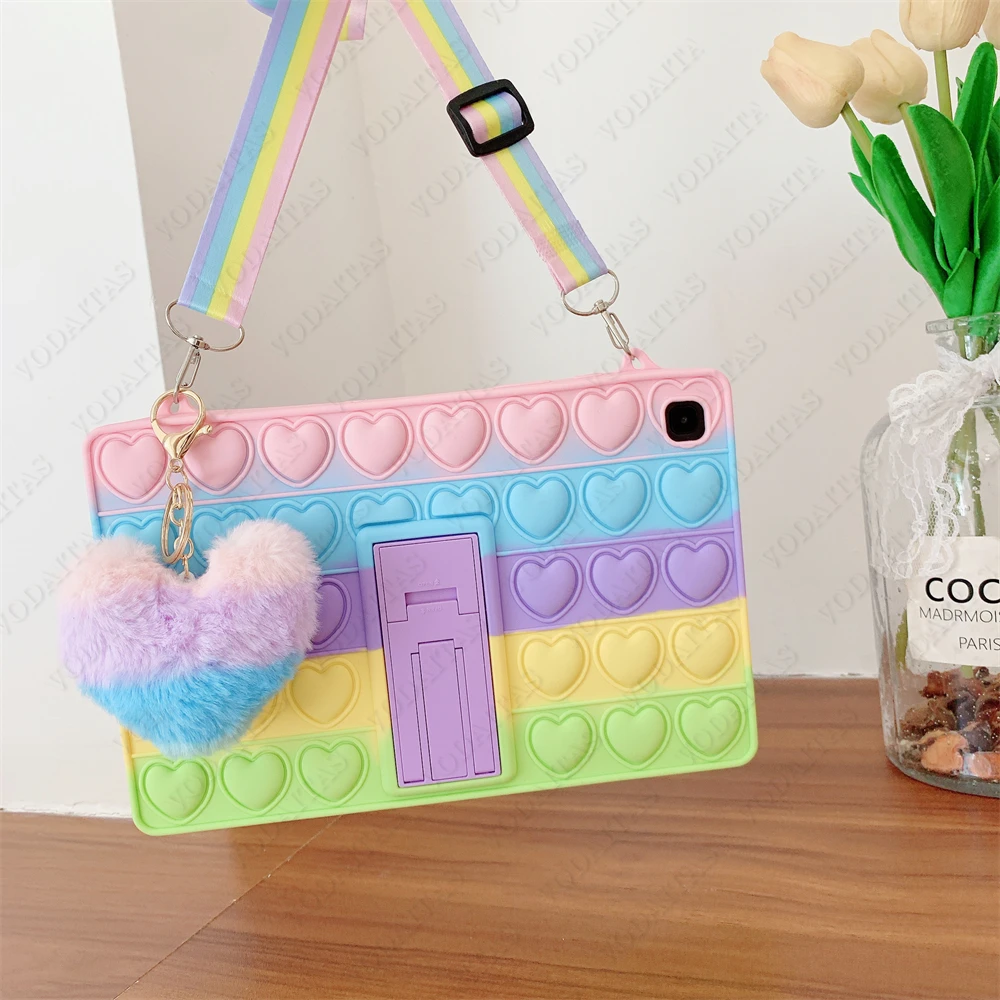 Kids Safe Silicon Cover For Samsung Galaxy Tab A7 10.4 T500 A 8.0 T290 10.1 T510 S6 Lite P610 8.7 T220 Relieve Stress Case | Компьютеры и