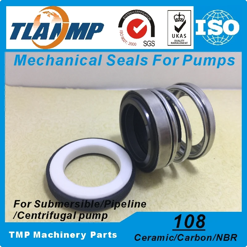 

108-22 Mechanical Seals (Material: Carbon/Ceramic/NBR) Shaft Size 22mm Single Spring Pump Seal Used in Clean/Waste Water,Oil