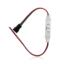 DC5V-24V светодиодный контроллер 3 ключа мини Диммер 2pin для WS2812B WS2811 WS2812 светодиодный пиксель полосы светильник разъема модуля