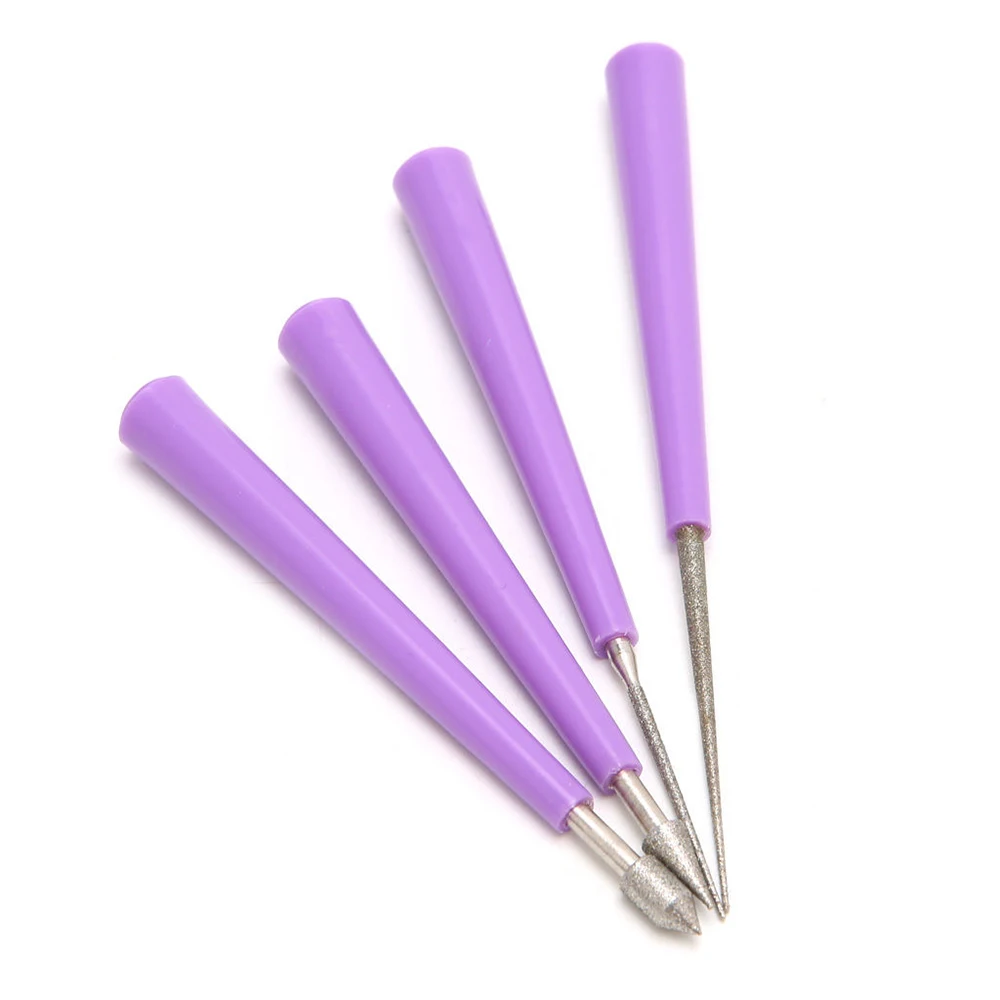 4pcs Diamond Pearl Glass Bead Reamer Burr Beading Hole Enlarger Tool Set DIY New Useful Jewelry 2