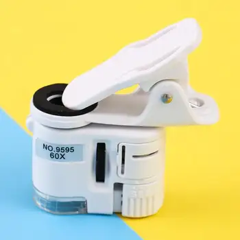 

TPFOCUS Professional Mini Magnifier with Clip LED Light 60 Times Microscope HD Jewelry Identification Tool