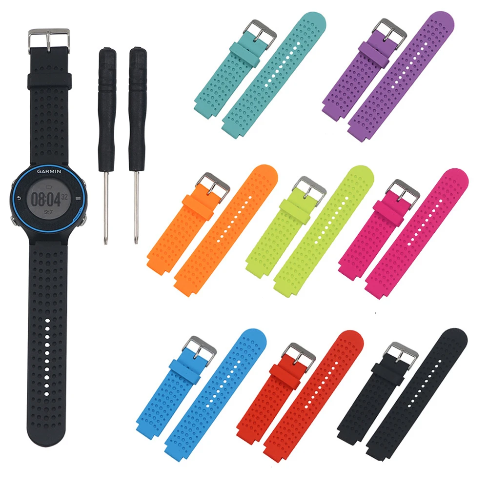 Силиконовый сменный ремешок для наручных часов смарт-часов Garmin Forerunner 230 235 220 620 630