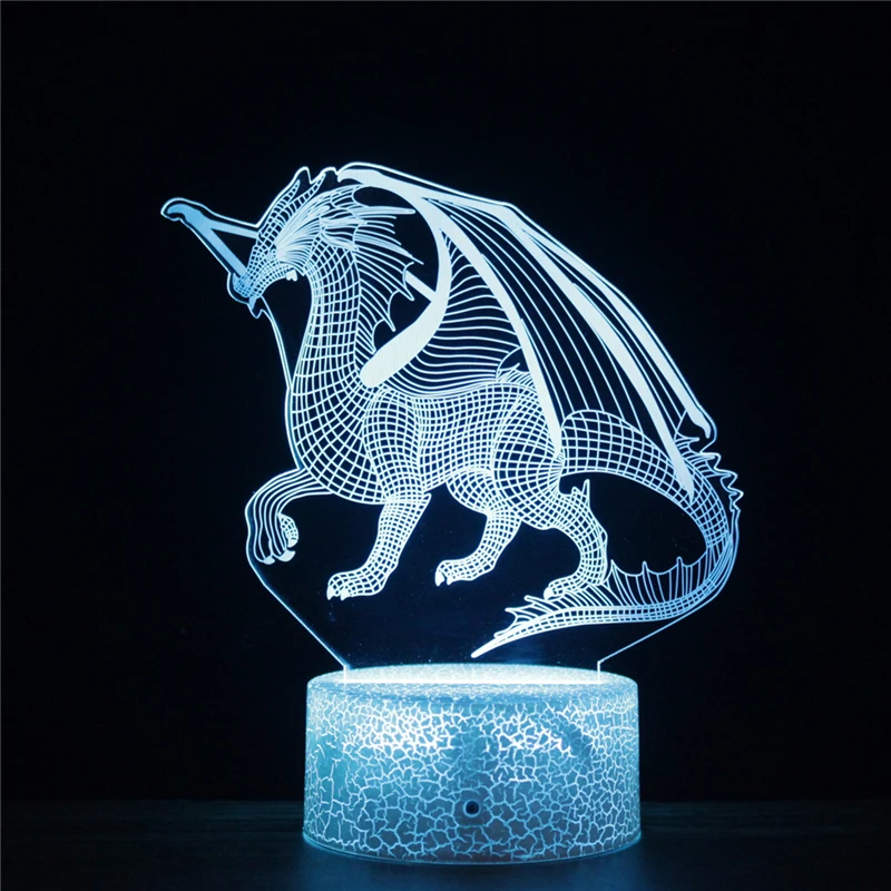 

HY Oriental Dragon LED 3D Eastern Charizard NightLight Acrylic Night Lamp Light Luminary Decoration Neon Signs for Kids Room